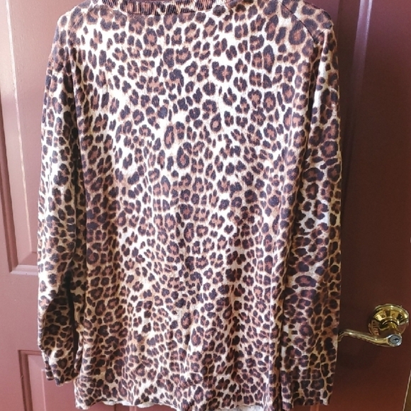 Torrid Beige Leopard Print Cardigan 4X - Picture 9 of 10